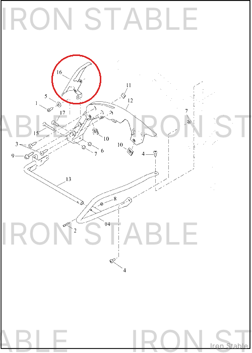 Harley-Davidson Filler Strip, S-Bag, Lh, Sld
