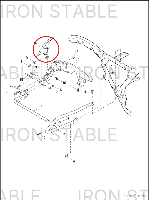 Harley-Davidson Filler Strip, S-Bag, X