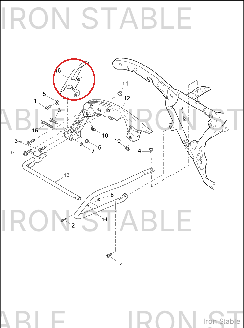 Harley-Davidson Filler Strip, Rh-Saddlebag