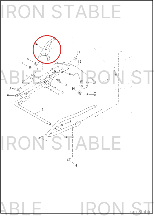 Harley-Davidson Filler Strip, S-Bag, Rh, Sld