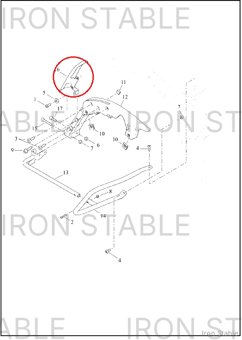 Harley-Davidson Filler Strip, S-Bag, Rh, Sld