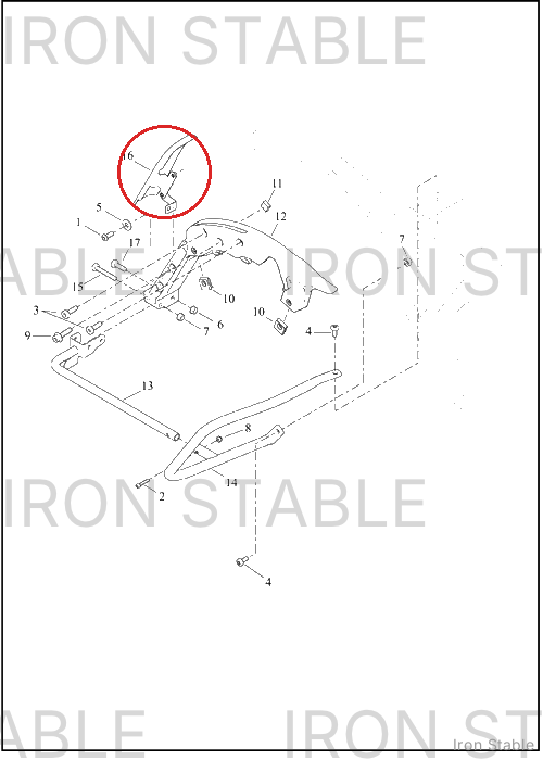 Harley-Davidson Filler Strip, S-Bag, Rh, Sld