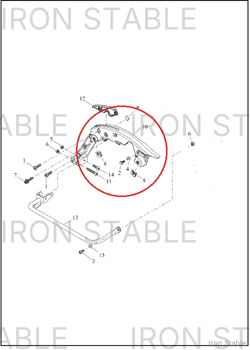 Harley-Davidson Support, S-Bag, Lh, Sld
