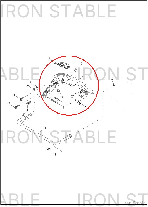 Harley-Davidson Support, S-Bag, Rh, Sld