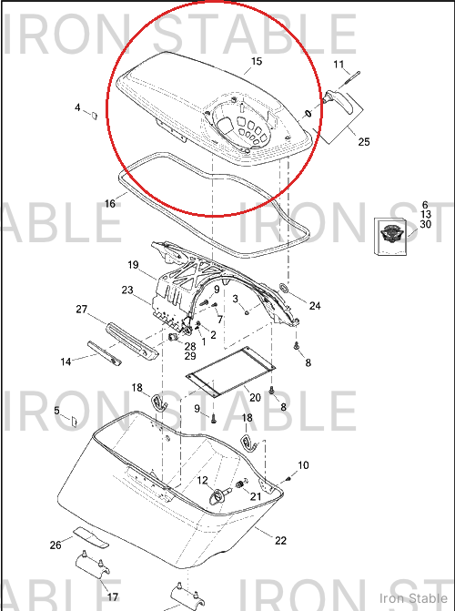 Harley-Davidson S/B Cov Assembly Lh, Wht Amthst
