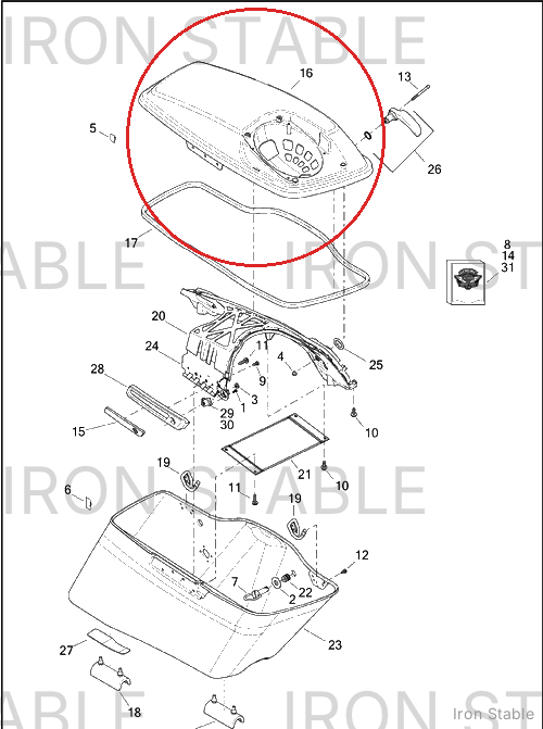 Harley-Davidson Cover, S-Bag, X