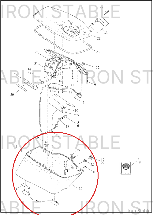 Harley-Davidson S-Bag Btm, Assembly, Extd, Lh, Sld