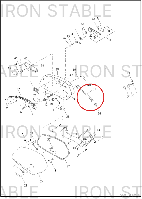 Harley-Davidson Pl/Bracket, S-Bag Mounting, Lower, Rh