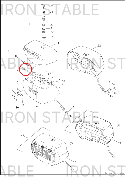 Harley-Davidson S-Bag, Tether Bracket