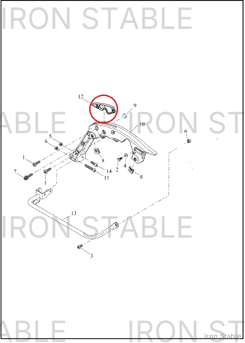 Harley-Davidson Support, S-Bag, Insert Assembly, Sld