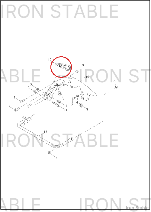 Harley-Davidson Support, S-Bag, Insert Assembly, Sld