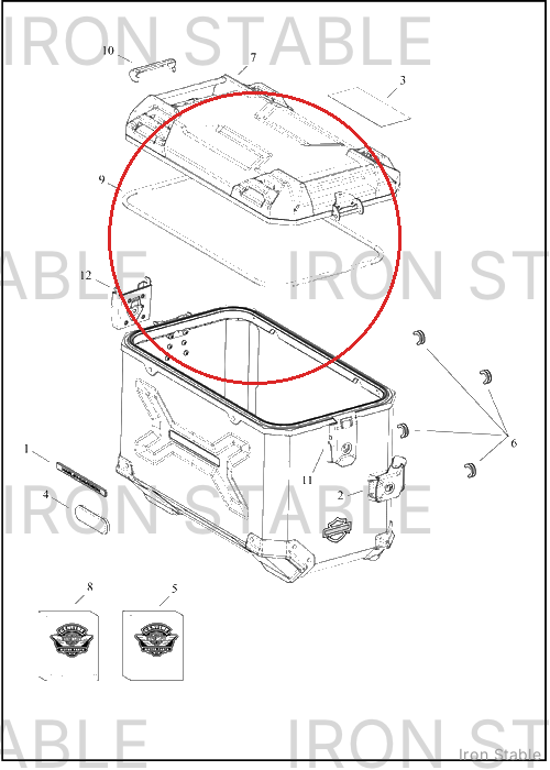 Harley-Davidson S-Bag, Gasket, Lh