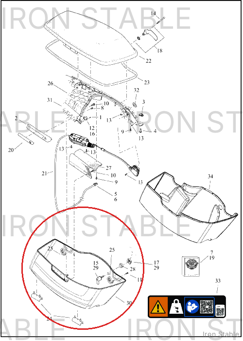 Harley-Davidson S-Bag Btm, Sub-Assembly, Svce, Rh, Des