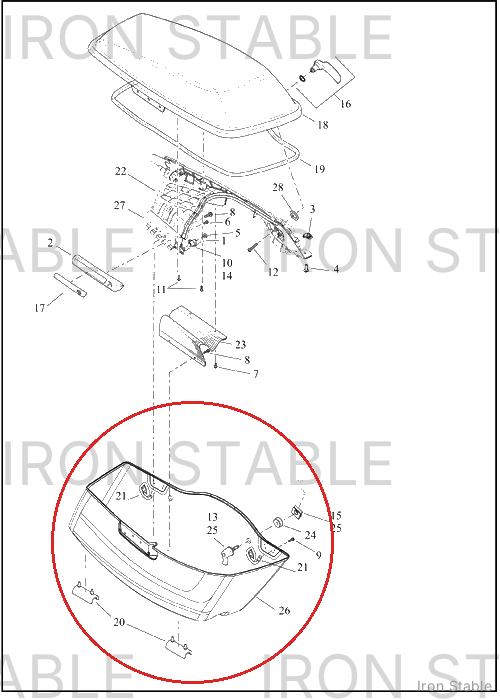 Harley-Davidson S-Bag Btm, Sub-Assembly, Svce, Rh, Sld