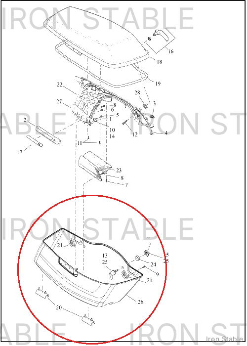 Harley-Davidson S-Bag Btm, Sub-Assembly, Svce, Rh, Sld