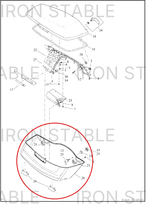 Harley-Davidson Kit, S-Bag, Sub-Assembly, Svce, Rh, Sld
