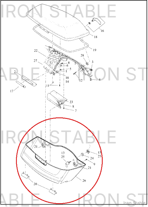 Harley-Davidson S-Bag Btm, Sub-Assembly, Svce, Rh, Sld