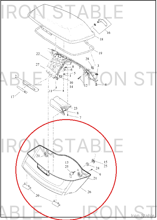 Harley-Davidson S-Bag Btm, Sub-Assembly, Svce, Lh, Sld