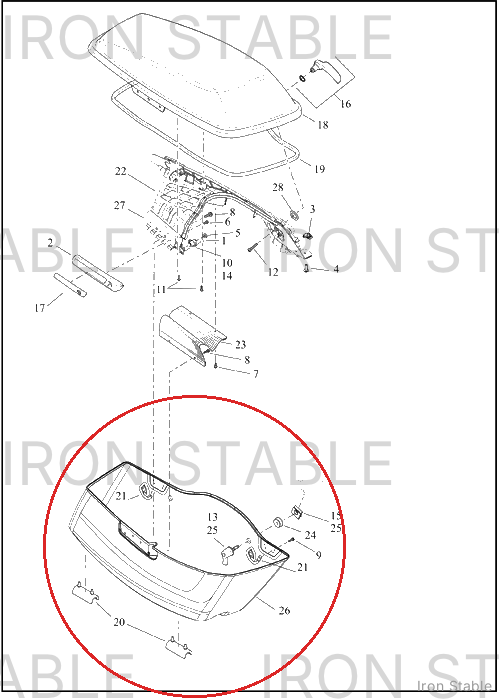 Harley-Davidson S-Bag Btm, Sub-Assembly, Svce, Lh, Sld
