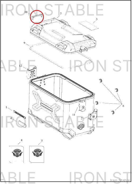 Harley-Davidson S-Bag, Hinge Cover