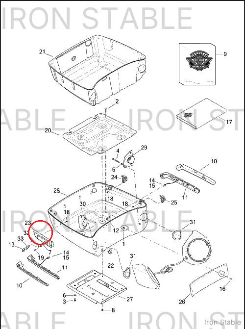 Harley-Davidson Lock, T-Pack(Po)