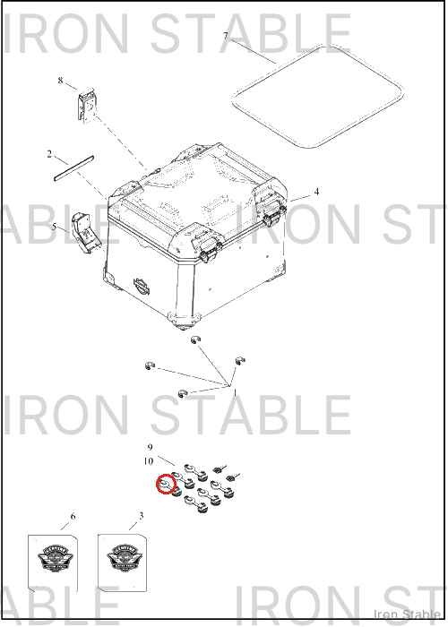 Harley-Davidson Kit, Lockset, Side Cases