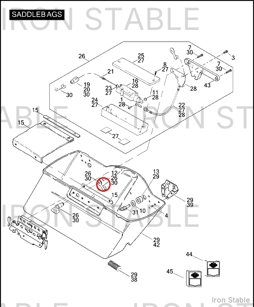 Harley-Davidson Cover Assembly, Rh/Saddlebag
