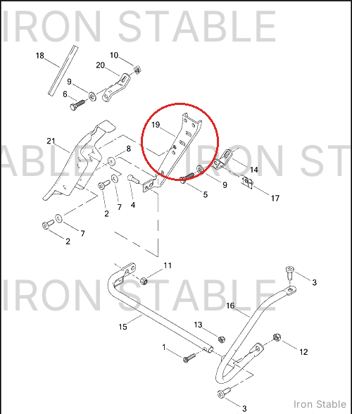 Harley-Davidson Bom Kit Bracket, Lh/Saddlebag Suprt