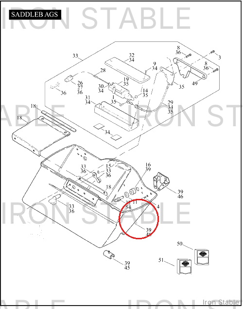 Harley-Davidson Bom-Cover Assembly, Lh/Saddlebag