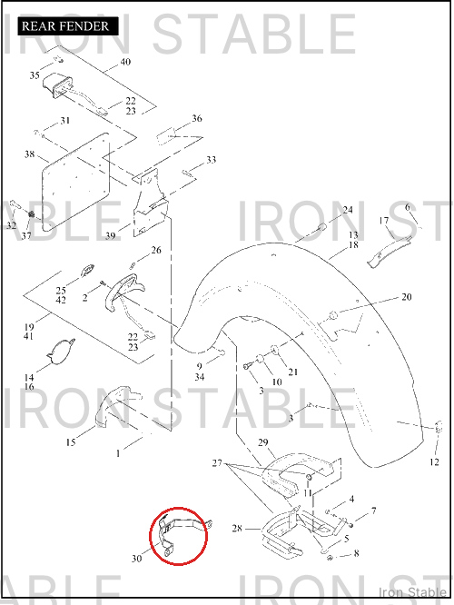 Harley-Davidson Bracket, Saddlebag Support