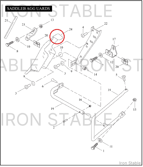 Harley-Davidson Filler Strip, Saddlebag Trim