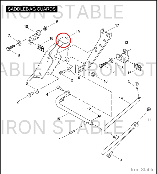 Harley-Davidson Filler Strip, Saddlebag Trim