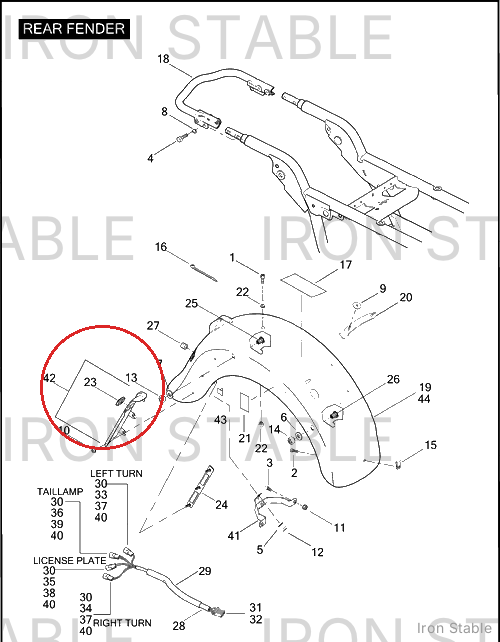 Harley-Davidson Filler Strip Assembly, Rh/Saddlebag Trim
