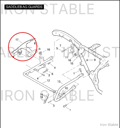 Harley-Davidson Filler Strip, Rh/Saddlebag Trim