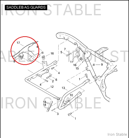 Harley-Davidson Filler Strip, Rh/Saddlebag Trim