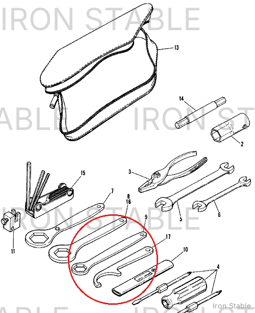 Harley-Davidson Shock Adjustment Spanner