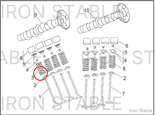 Harley-Davidson Intake Spring / -Qj265mn New D