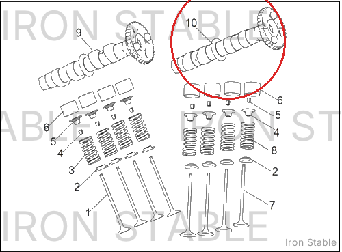 Harley-Davidson Camshaft Essy, Exhaust