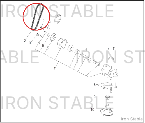Harley-Davidson Oil Pump Chain / Qj465ms.12.1-
