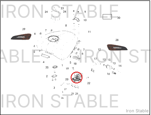 Harley-Davidson Fuel Pump Assembly / Bj350gs-3