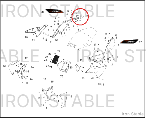 Harley-Davidson Left And Right Tail Housing Co