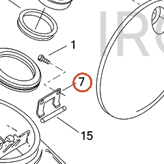 Harley-Davidson Clamp, P, Hinge Mounting