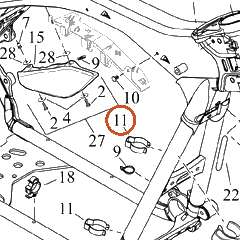 Harley-Davidson Clip, Clutch Cable