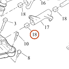 Harley-Davidson Bushing, Plain, Rocker Arm