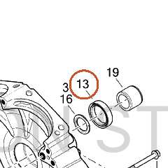Harley-Davidson Seal, Rdl Shft, X