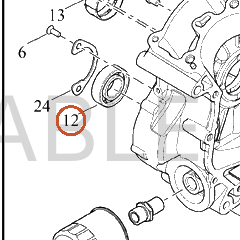 Harley-Davidson Bearing, Roll Elem, Bal Shft