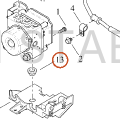 Harley-Davidson Grommet, Abs Mounting