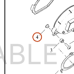 Harley-Davidson Insert, Instr Cluster Mnt(Po)