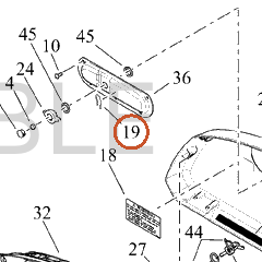 Harley-Davidson Label, Genl, Saddlebag Latch