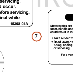 Harley-Davidson Label, Genl Wrn, A-C
